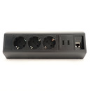 Axessline Desk - 3x power + 2x USB-A charger & Datapoort