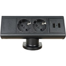 Axessline Desk - 2x power + 2x USB-A charger