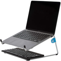 R-Go  Ergosteel Office laptopstandaard zilver 10,1"-22"