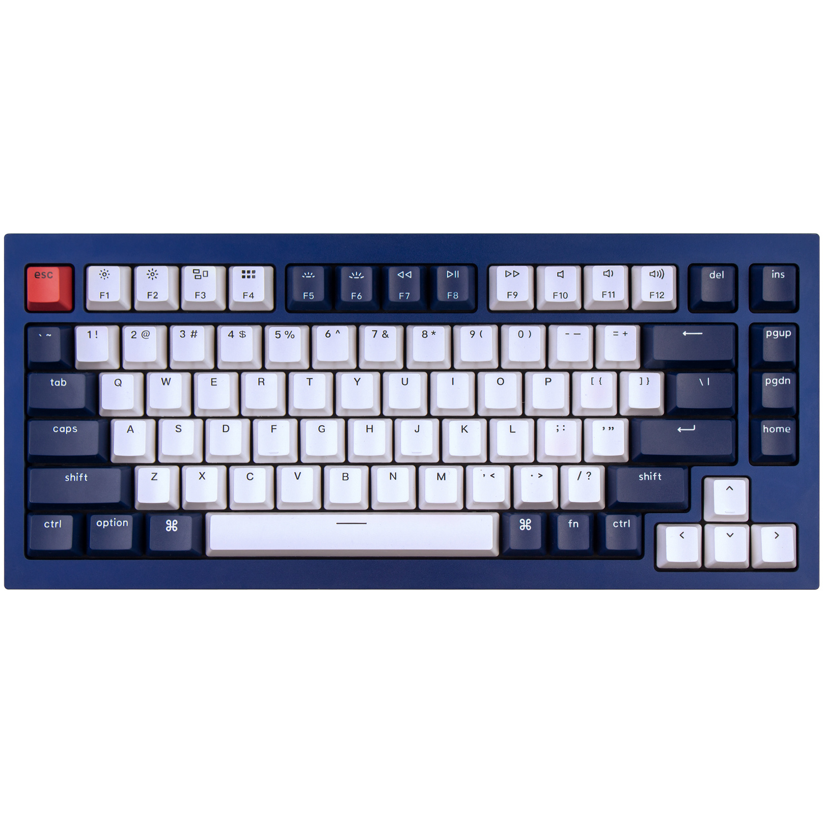 Keychron Q1 QMK navy blue mechanisch toetsenbord - ergowerken