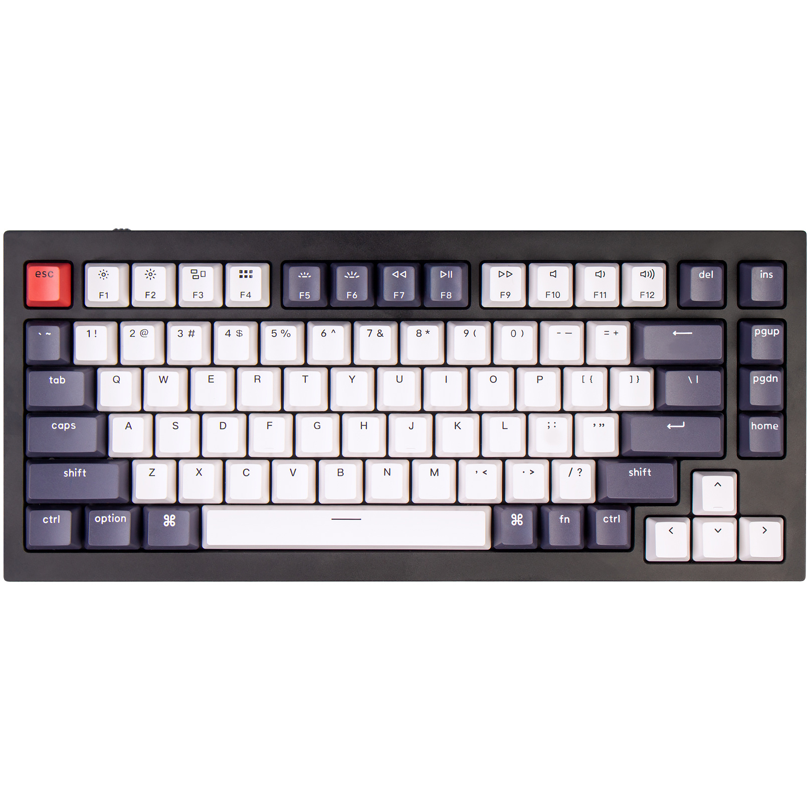 Q1 (V2) QMK carbon black hot-swappable keyboard for Windows & Mac