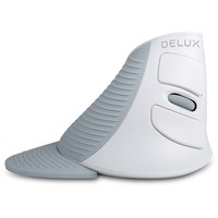 Delux Wow Grip Mouse draadloze rechtshandige ergonomische muis - wit