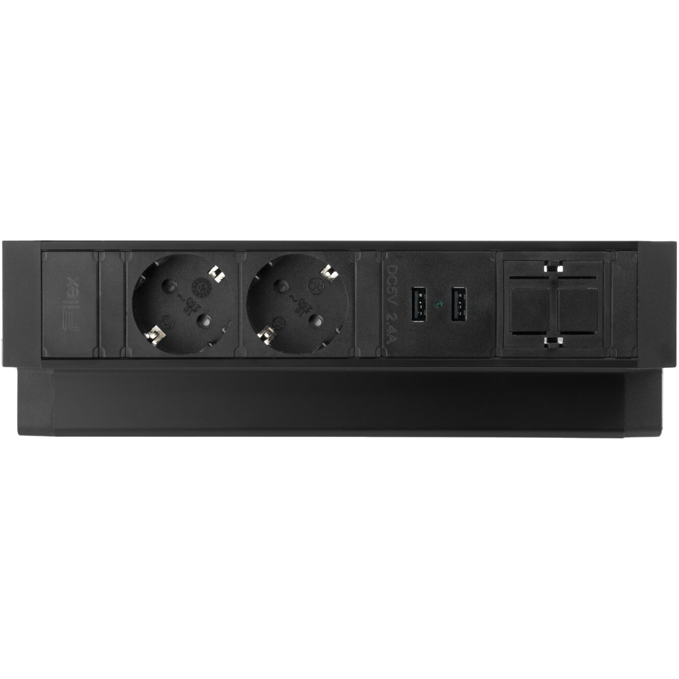 Desk Up 2 0 2x Power 2x USB Charger 2x Keystone Zwart Ergowerken desk-up-2-0-2x-power-2x-usb-charger-2x-keystone-zwart-ergowerken