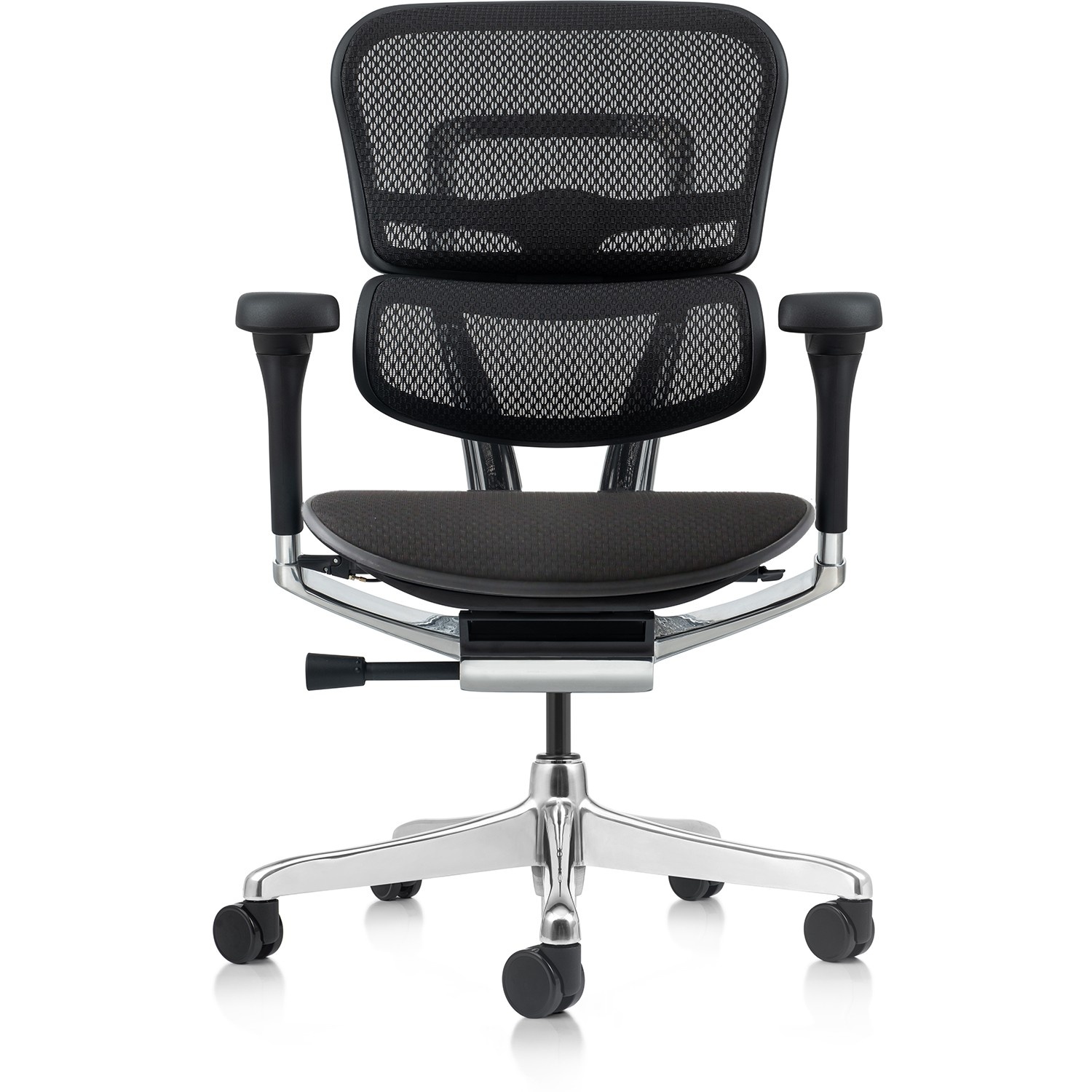 Comfort Ergohuman Elite2 bureaustoel met stoffen zitting - zwart -  ergowerken