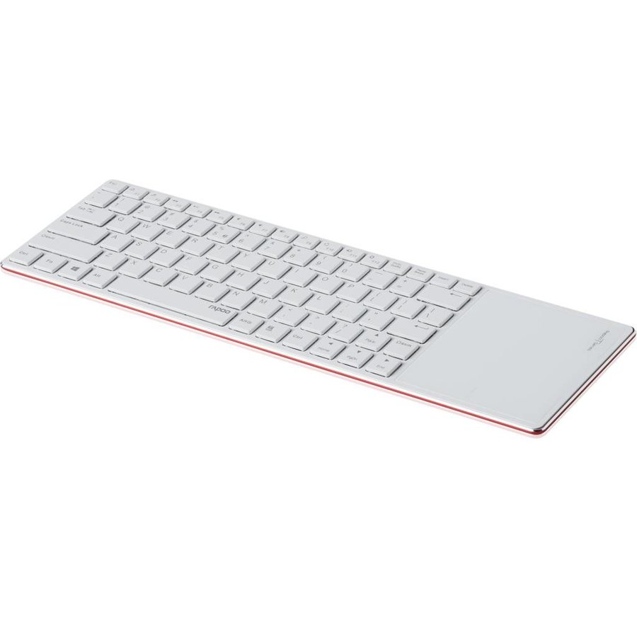 Rapoo E6700 rood bluetooth toetsenbord met touchpad (Niet meer leverbaar)