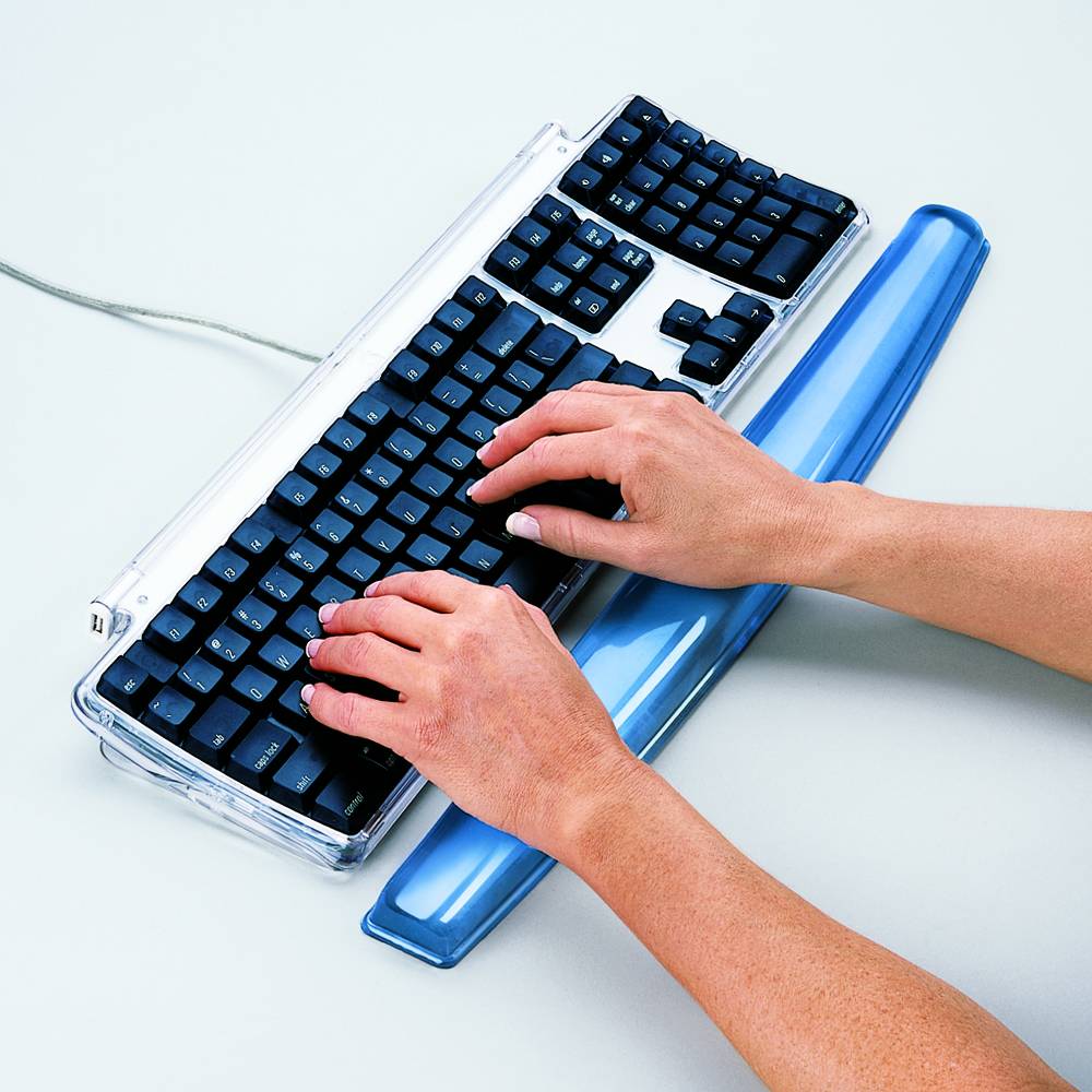 Fellowes Crystals Gel polssteun toetsenbord zwart ergowerken