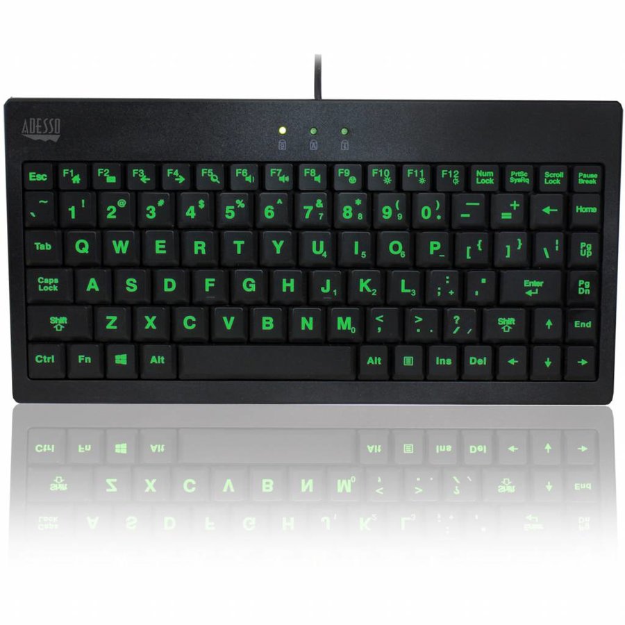 Adesso SlimTouch 110 - 3-Color Illuminated compact toetsenbord