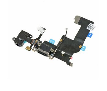 Dock connector voor Apple iPhone 5 zwart oplaadpoort flex reparatie onderdeel