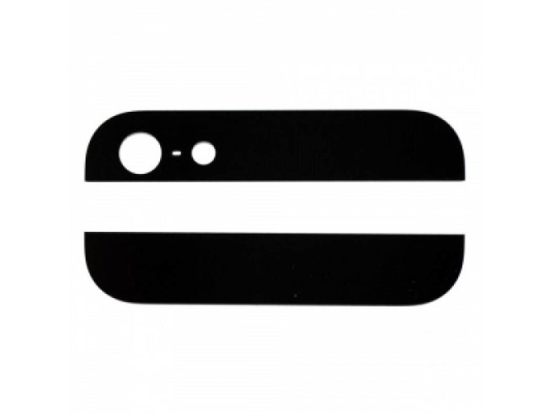Glas achterkant voor Apple iPhone 5 Zwart/Black back glass reparatie onderdeel