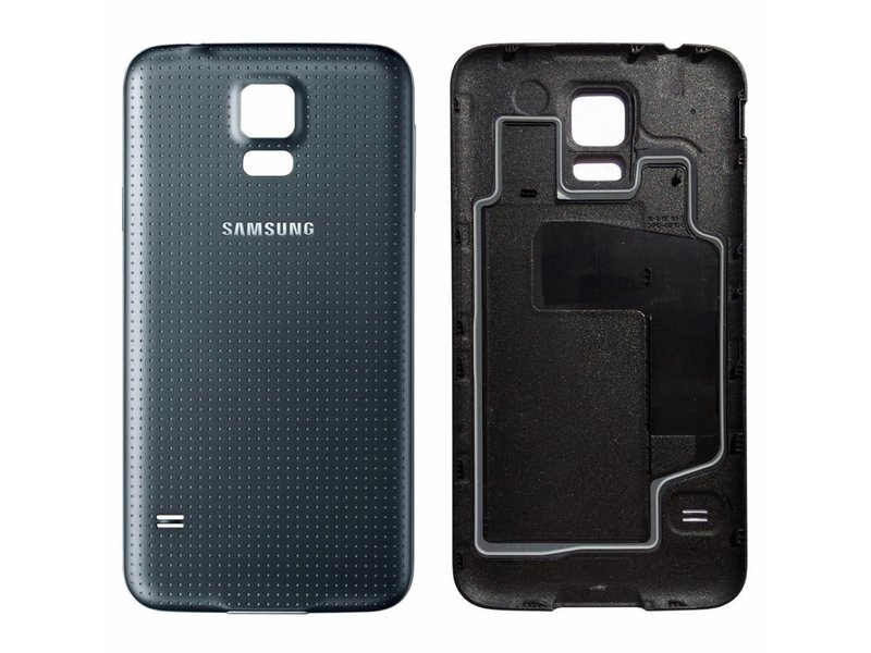 Back cover geschikt voor Samsung Galaxy i9600 Zwart/Black achterkant waterproof - TrendParts