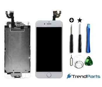 Voorgemonteerd scherm voor Apple iPhone 6 4.7" - AAA+ compleet LCD scherm WIT + Tools + tempered glass