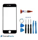 Front glas voor IPHONE 7 glasplaat Zwart / Black inclusief tools en UV LOCA LIJM voor reparatie