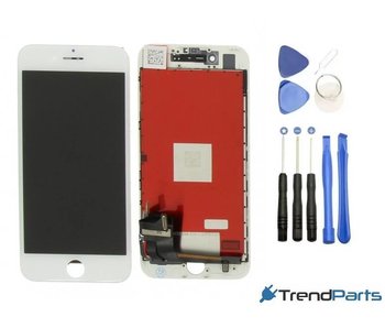 Scherm voor Apple iPhone 7 PLUS WIT compleet AAA+ kwaliteit LCD met touchscreen + toolkit + tempered glass (white)