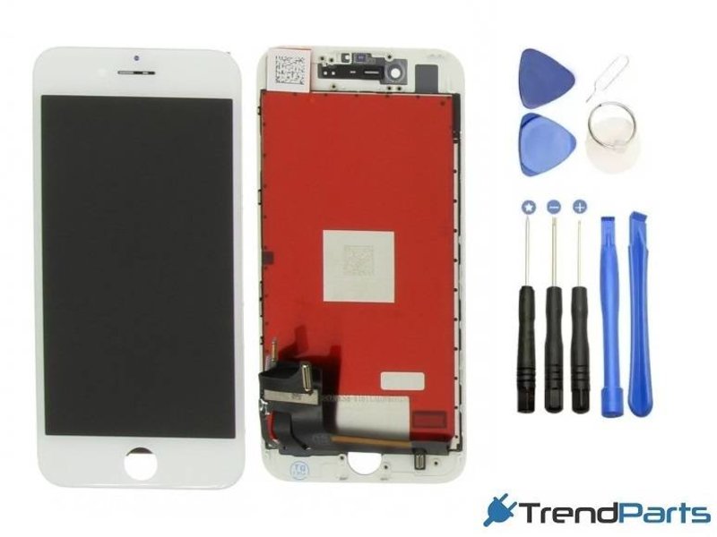 Scherm voor Apple iPhone 7 PLUS WIT compleet AAA+ kwaliteit LCD met touchscreen + toolkit + tempered glass (white)