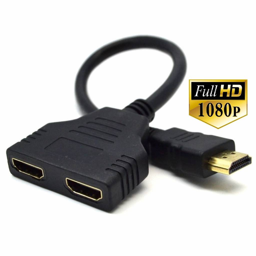 zuiger influenza slogan 1080P HDMI poort Splitter kabel naar 2 HDMI poort adapter 30cm - TrendParts