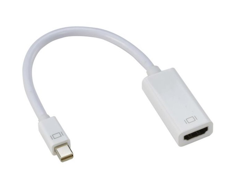 Mini DisplayPort naar HDMI female kabel adapter voor o.a. Macbook