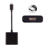 USB-C 3.1 naar HDMI female adapter kabel Universeel 10cm