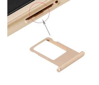 Simkaart sim tray voor Apple iPhone 6S PLUS Goud / Gold reparatie onderdeel