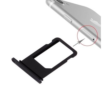 Simkaart sim tray voor Apple iPhone 7 Zwart / Black simkaarthouder reparatie onderdeel