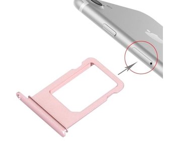 Simkaart sim tray voor Apple iPhone 7 Rose Gold / Goud simkaarthouder reparatie onderdeel