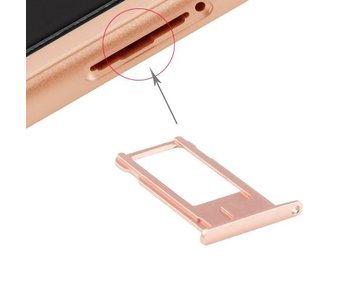 Simkaart houder voor Apple iPhone 6 PLUS (+) Rose Goud / Rose Gold reparatie onderdeel