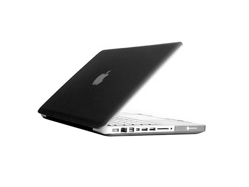 Macbook Pro 13 inch Premium Bescherming Hard Case Cover Laptop Hoes hardshell Zwart/Black