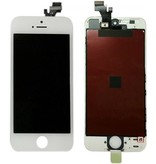 Compleet LCD/display/scherm voor Apple iPhone 5 wit voor reparatie