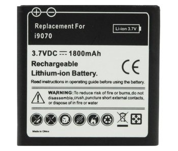 High capacity batterij 1800 mAh voor Samsung Galaxy S Advance i9070 (sterke accu)