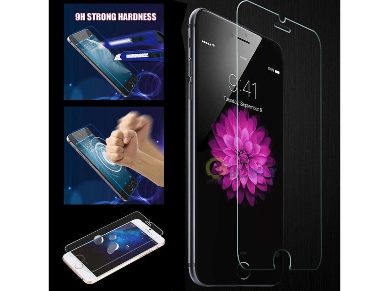 Screenprotector ECHT GEHARD GLAS voor Apple iPhone 6 PLUS / 6S Plus (+) (tempered glass/gehard glas)