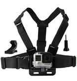 Verstelbare chest strap harness mount borst bevestiging inclusief J-Hook! voor o.a. GoPro Hero 6/ 5/4/3+/3 en SJCAM