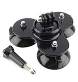 Triangle Suction Cup Mount bevestiging + schroef voor GoPro HERO 6/5 /4 /3+ /3 en andere actiecamera's