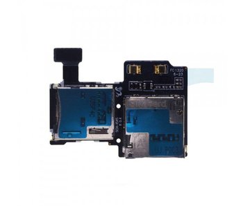 Simkaart Tray SD Card Lezer voor Samsung Galaxy S4 geheugen kaart houder reparatie onderdeel