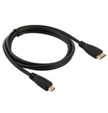 Mini HDMI naar Micro HDMI kabel 1 meter (male to male)