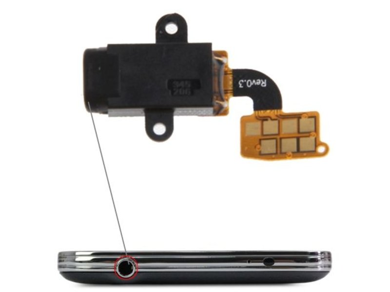 Headset Jack plug koptelefoon aansluiting connector voor Samsung Galaxy S5 i9600 reparatie onderdeel