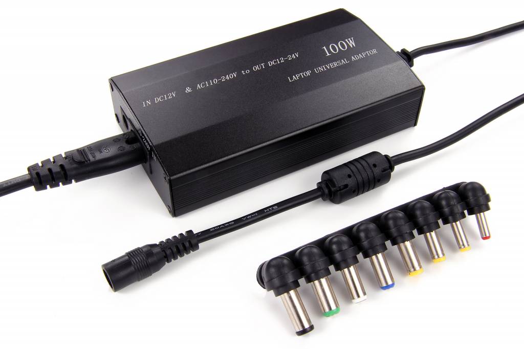 Universele Adapter DC 12-24 Volt 100 Watt | Met 5 Volt USB Aansluiting