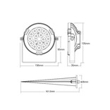 Mi·Light Tuinspot Mi-Light 9W RF 2.4G + Zigbee  RGBWW 220V IP66 LED Verlichting