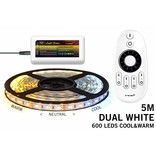 Mi·Light Dual White Led Strip met afstandsbediening | 120 Leds pm Type 2835 12V 14,4W pm