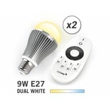 Mi·Light 2 Wifi LED Lampen met Afstandsbediening Mi-Light 9W Dual White E27