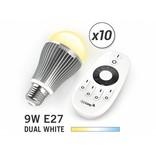 Mi·Light 10 Wifi LED Lampen met Afstandsbediening Mi-Light 9W Dual White E27