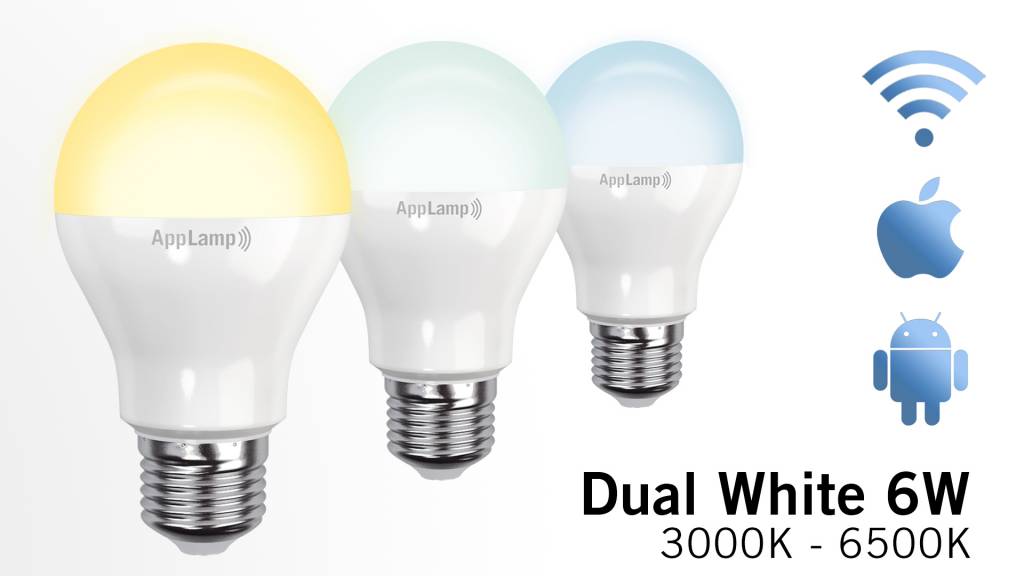Mi·Light Mi-light 6W Dual White E27 LED Lamp 3000-6500K
