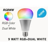 Mi·Light E27 RGB+Dual White 9 Watt Wi-Fi LED lampen. Complete set met Wifi Box en Remote!