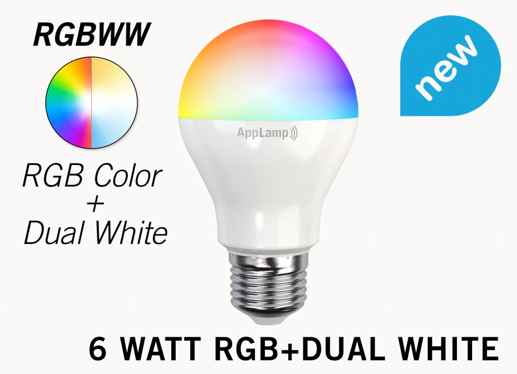Mi·Light RGB+Dual White 6 Watt RGBWWW Mi-Light LED lamp