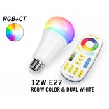 Mi·Light Set met 12W RGBWW Kleur + Dual White Mi-Light LED lampen met Afstandsbediening