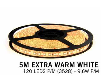 Mi·Light Extra Warm Wit Led Strip | 120 Leds pm 7,6W pm met afstandsbediening