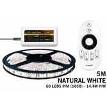 Mi·Light Neutraal Wit Led Strip met afstandsbediening | 60 Leds pm Type 5050 12V 14,4W pm IP65