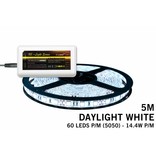 Mi·Light Koel Wit Led Strip uitbreidingsset met controller en adapter | 60 Leds pm Type 5050 12V 14,4W pm IP65