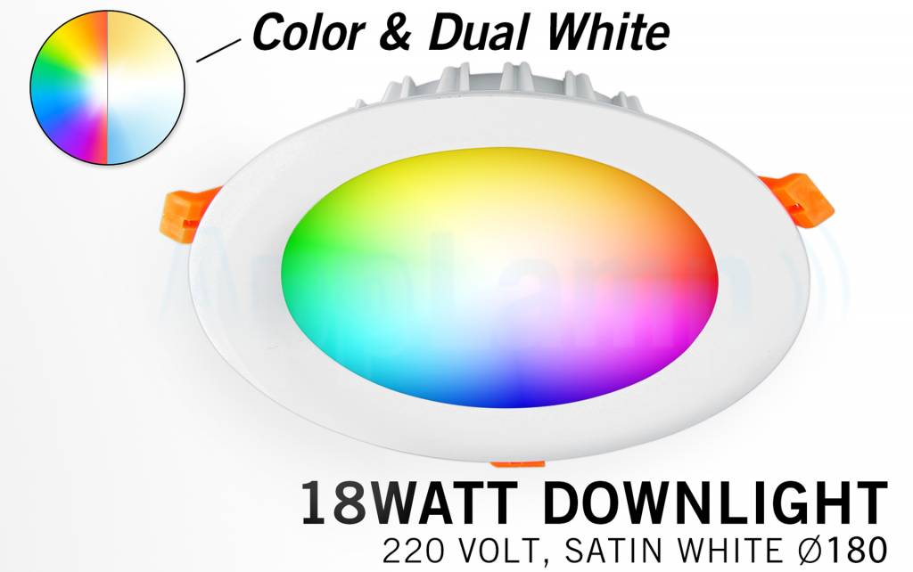 Mi·Light Mi-Light 18W RGBWW Kleur + Dual White LED Inbouwspot
