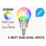 Mi·Light Wifi LED Lamp Mi-Light 5W RGB+Dual White E14. Op afstand bedienbaar