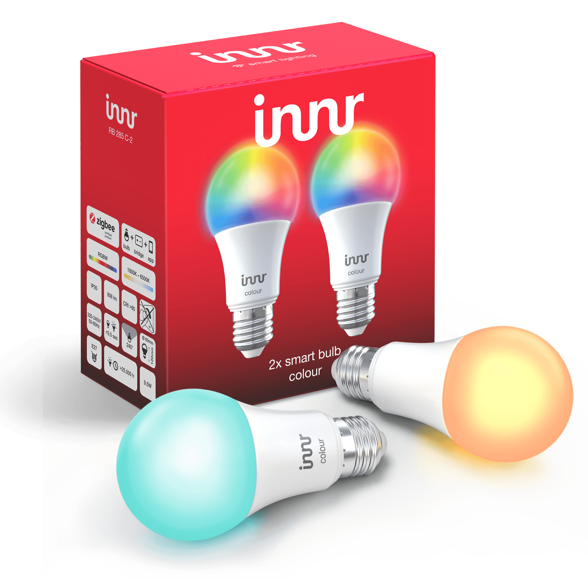 INNR INNR Zigbee Colour E27 RGBWW Duo Pack RB 286 C-2