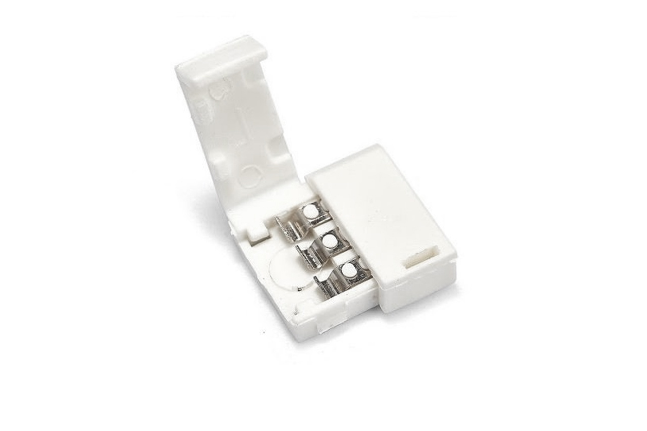 Koppel connector voor 3-polige 10mm Dual White LED strips, soldeervrij